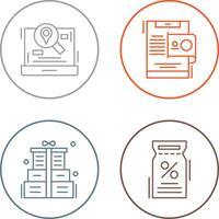 Find Location and Mobile Payment Icon vector