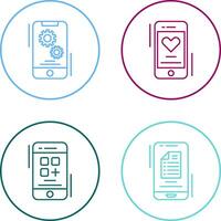 Setting and Favourite Icon vector