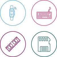 Smart Band and Keyboard Icon vector