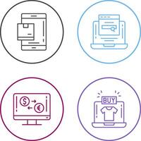 Package and Searching Icon vector