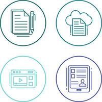 Document and File Icon vector