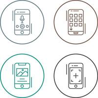 Voice Record and Device Icon vector