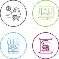 Happy Hour and Out of Stock Icon vector