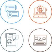 Lock and Project Consulting Icon vector