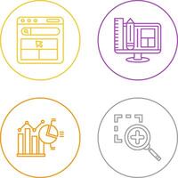 Website and Web Design Icon vector