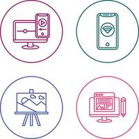 WIFI and Responsive Icon vector