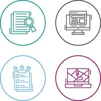 Details Looking and Adaptive Icon vector