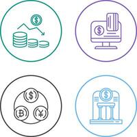 Money Loss and Online Payment Icon vector