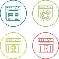 Dashboard and Browser Icon vector