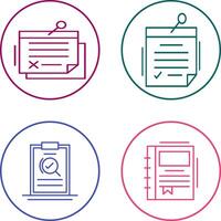 Note and Note Icon vector