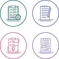 Medical Examination List and Check Up List Icon vector