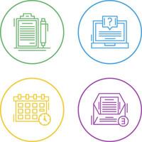 Contract and Question Icon vector