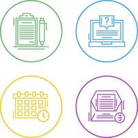 Contract and Question Icon vector