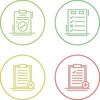 Today to Done Check List and Checkmark Icon vector