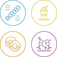 Skewer and Frappe Icon vector