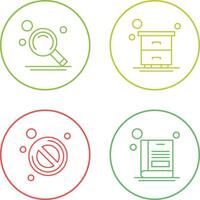 Search and Table Icon vector