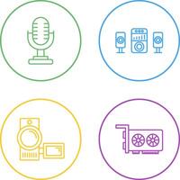 Microphone and Sound System Icon vector