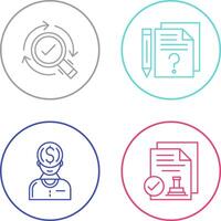 Research and Question Icon vector