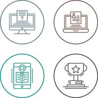 Quiz and Registration Icon vector