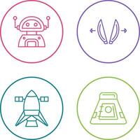 robot and playload Icon vector