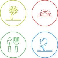Sunflower and Sunshine Icon vector