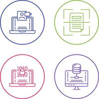 Call and Scan Icon vector