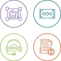 blueprint and rug Icon vector