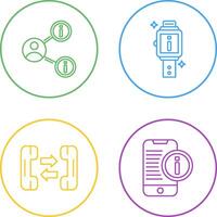 share and smartwatch Icon vector