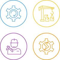 Upgrade and Robotic Arm Icon vector