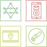 Networks and Mobile Applications Icon vector