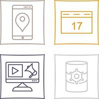 Gps Service and Event Management Icon vector