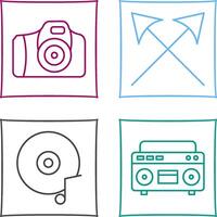 Camera and Arrows Icon vector