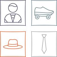 Man and Skates Icon vector