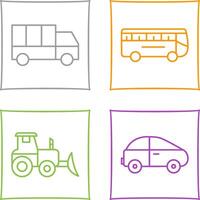 Truck and Bus Icon vector