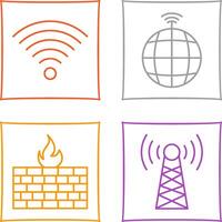 Signal on User and global Signals Icon vector