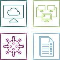 Cloud Systems and Connected Icon vector