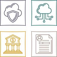 Cloud Computing and Shield Icon vector