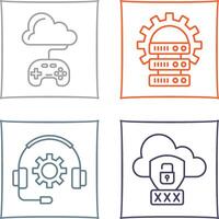 Gaming and Server Icon vector