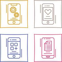 Setting and Favourite Icon vector