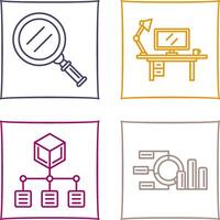 Search and Workspace Icon vector