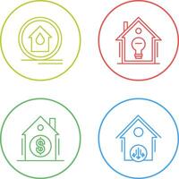 Fire Alarm and Home Automation Icon vector