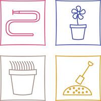 Water Pipe and Lower Pot Icon vector