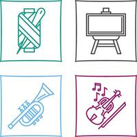 Needle and Easel Icon vector