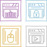 Keyboard and Padlock Icon vector