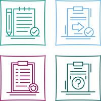 Check Notes and Send Icon vector