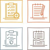 Medical Examination List and Check Up List Icon vector