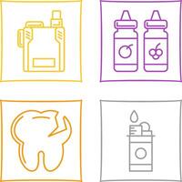 vape y vape líquido icono vector