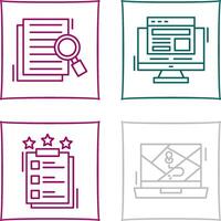 Details Looking and Adaptive Icon vector