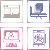 Web Design and Document Icon vector