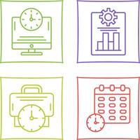 Productivity and Online Time Icon vector